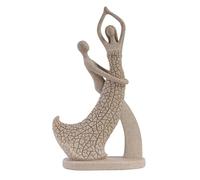 Figurine de couple abstraite - Sculpture lisse en résines, accent artistique élégant, pièce de bureau moderne, forme d'affichage minimale avec style en résine faite à la main | Statuette en résine