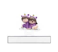 Figurine de couple coulissant - Décoration intérieure de voiture - Accessoire de fête sur le thème du véhicule