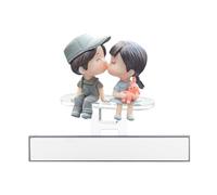 Figurine de couple coulissant - Décoration intérieure de voiture - Accessoire de fête sur le thème du véhicule