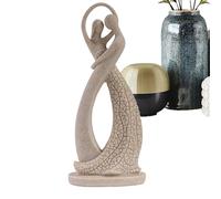 Figurine de couple dansant - Figurine abstraite en résine - Sculpture artistique de couple - Décoration de table élégante - Décoration d'intérieur romantique moderne - Décoration pour la maison, le