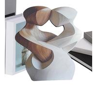Figurine de couple - Œuvre d'art en bois, statue abstraite | Modèle d'étagère décorative, Table faite à la main avec un design romantique pour bureau d'affichage étagère d'entrée chambre