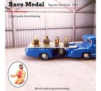 Figurine De Course En Résine, Échelle 1:64, Pilote De Poupée, Scène De Chemin De Fer, Kits De Construction De Bricolage, Décoration, Jouet Pour Enfants, Jauge S