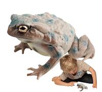 Figurine de crapaud - Grenouille solide réaliste | Figurines de grenouille jouets amusants | Collectible et amusante et durable, qui offre un design réaliste pour la décoration de la maison, blagues