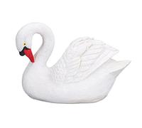 Figurine de Cygne Blanc en résine Almeigrity, Statue d'oie Blanche en résine pour la décoration extérieure de Jardin.