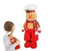 Figurine de d en pan de, Figures de garçon et Fille en pan de - Poupées de Noël Mignonnes avec des Cadeaux en pan de,Accessoires Photo saisonniers Poupées intérieures et extérieures