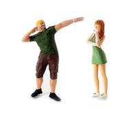 Figurine De Danse De Rue Peinte À La Main 1:64, Modèle Architecture, Bricolage, Projets De Scène De Rue, Jouets Pour Enfants