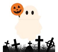 Figurine de de téléphone mystère fantôme | Peel & Stick Ghost Figure pour décor de Table en Plein air intérieur | de Jouet de nouveauté pour Le Bureau, la Maison, la Voiture, Le Mur, l