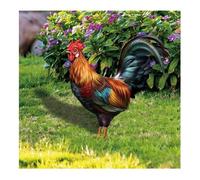 Figurine de décoration - Coq - Sculpture en acrylique - Imperméable - Pour jardin - Animaux en résine