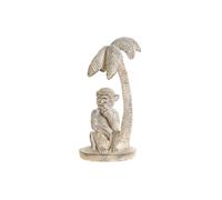 Figurine de décoration dkd home decor 8424001749805 15 x 12 x 29 cm white resin monkey tropical decapé