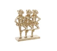 Figurine de décoration dkd home decor fz-91957 résine grise et dorée rectangulaire coloniale moderne mono 23 x 9,5 x 24 cm