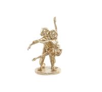 Figurine de décoration dkd home decor fz-95015 18,5 x 11,2 x 29,5 cm singe doré en résine coloniale