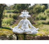 Figurine de décoration grenouille "Détente" hauteur 36 cm, figurine animalière, bouddha, figurine de grenouille, déco de jardin, balcon & jardin extérieur