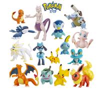 Figurine de dessin animé Pokemon Pikachu, Eevee, Charizard, Mewtwo, modèle de Collection, monstre de poche, jouets d'action, anniversaire pour enfants Snorlax 1.0