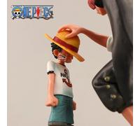Figurine de dessin animé quatre empereurs, 18cm, une pièce, chapeau de paille, Luffy, Sabo Ace Sanji Roronoa Zoro No Box