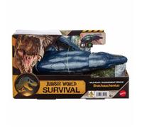 Figurine de dinosaure - MATTEL - Brachauchenius jlk79 - Rugissement féroce - Mâchoire mobile - LED au dos