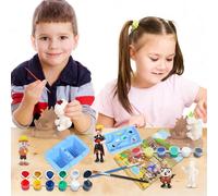 Figurine De Dinosaure Peinte À La Main, Ensemble De Bricolage, Dessin À La Main, Gribouillage, Jouets De Coloriage Pour Enfants, Jouets Éducatifs