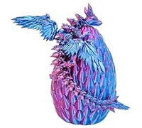 Figurine de dragon 3D, statue de collection mobile, dragon imprimé de taille moyenne avec articulations articulées, figurine d'exposition de table, dragons avec motif décoratif, objets de collection p