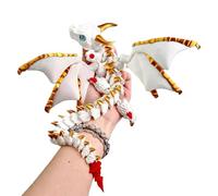 Figurine de dragon ailé - Modèle articulé 3D, collection flexible avec savoir-faire détaillé, accessoire de présentation avec placement polyvalent, outil de maison et de bureau, design robuste pour