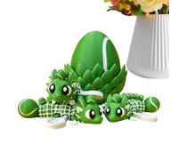 Figurine de dragon articulée, sculpture articulée flexible, affichage de créature en forme d'œuf imprimé, modèle 3D Fidget pour anniversaire, pendaison de crémaillère, dortoir, salon, salle d'étude, g