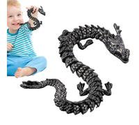 Figurine de Dragon Chinois de Bureau,Figurines de Dragon Chinois Fidget | Articulations flexibles Modèle de collection de simulation de créature mythique, décorati