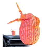 Figurine de dragon en œuf - Dragon en œuf imprimée en détail et enclavée dans un œuf | Présente impression haute résolution et design complexe pour colec