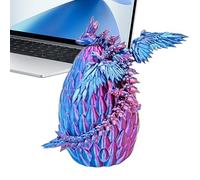 Figurine de dragon imprimée en 3D, jouet de bureau, figurine d'animal décorative, modèle de dragon articulé, décoration fantaisie PLA en acide polylactique pour bureau, maison, bureau