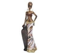 Figurine de Femme Africaine, Figurine de Dame Tribale, Sculpture de Dame Africaine pour la Décoration de la Maison, Art Occidental, Ornement de Culture de Logement Américain