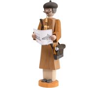 Figurine de fumeur architecte, hauteur 30 cm, Erzgebirge origina.. SV 12706 neuf
