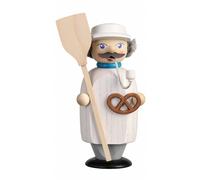 Figurine de fumeur boulanger, hauteur 14 cm, Erzgebirge original.. SV 12258 neuf