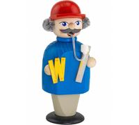 Figurine de fumeur directeur de l'établissement, hauteur 14 cm, Erzgebirge or...
