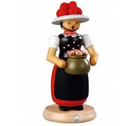 Figurine de fumeur fille de la Forêt-Noire, hauteur 25 cm, Erzge.. MU 16641 neuf