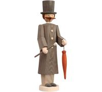 Figurine de fumeur gentilhomme, hauteur 32 cm, Erzgebirge origin.. SV 12703 neuf