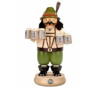 Figurine de fumeur hôte bavière, hauteur 21 cm, Erzgebirge originale de Mulle...