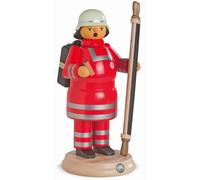 Figurine de fumeur infirmier de la Croix-Rouge avec civière, hauteur 24 cm, E...