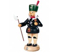 Figurine de fumeur mineur, hauteur 23 cm, Erzgebirge originale de Muller Seiffen