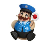Figurine de fumeur policier, hauteur 12 cm, Erzgebirge originale de Seiffener...