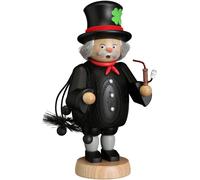 Figurine de fumeur romoneur, hauteur 21 cm, Erzgebirge originale de Seiffener...