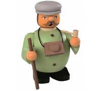 Figurine de fumeur touriste, hauteur 10 cm, Erzgebirge originale.. MU 15042 neuf