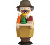 Figurine de fumeur vendeur, hauteur 14 cm, Erzgebirge originale .. SV 12255 neuf