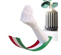Figurine de geste de la main italienne - Statue à bascule imprimée en 3D, ornement décoratif avec finition élégante, pièce maîtresse de bureau pour chambre à coucher, salon, étagère de bureau, table b