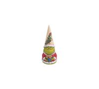 Figurine de gnome Jim Shore Dr. Seuss The Grinch tenant un cadeau, 5,5 pouces, multicolore
