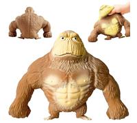 Figurine de Gorille Anti Stress, Jouet Gorille Anti-anxiété, Gorilla Jouet Anti-Stress, Gorille de Singe Toy, Gorille Jouet Élastique, Squeeze Jouet pour Enfants et Adultes