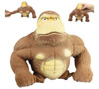 Figurine de Gorille, Jouet Gorille Anti-anxiété, Gorille de Singe de Latex, Sensoriel Enfants Adultes l'anxiété, Le TDAH, l'Autisme, Jouets de Figurines d'anime