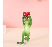 Figurine de grenouille décorative d'intérieur en résine pour la maison et le bureau, décoration créative en forme de grenouille pour chambre, salle de bain et salon (garçons)