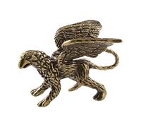 Figurine de Griffins vintage, statue de Griffins en laiton à collectionner, sculpture d'animal, accent décoratif de style antique, artisanat détaillé pour décoration de la maison, chambre à coucher