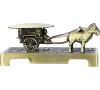 Figurine de guerrier de Terra Cotta - Voiture hippomobile de style vintage, souvenir original de Xi'an, idéal comme décoration créative pour la maison ou le bureau