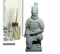 Figurine de Guerriers en Terre Cuite - Statue de Soldat Chinois Ancien, Sculpture de l'armée de la Dynastie Qin | Soldat impérial en Terre Cuite Faite à la Main, décoration d'intérieur pour Figurine