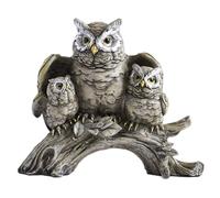 Figurine de Hibou Décoration d'Intérieur et Extérieure - Sculpture Animale Moderne en Résine - Statue de Jardin Mignonne