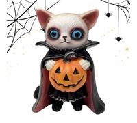 Figurine De Highland Halloween Sculpture, Mignon Ferme De Bureau Ornement De Collection | Décoration Rustique De Vaches Highland Pour Plateau Pour Intérieur De Niveau De Maison Jardin