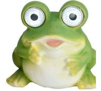 Figurine de jardin avec lampe solaire Grenouille, hauteur 11 cm